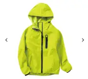 Women's Rain Jacket Stretch Perfect Lime Yellow Workman FieldCore Fashion Japan