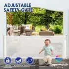 Baby Safety Gate Pet Dog Fence Enclosure Safe Barrier Guard Stair Retractable