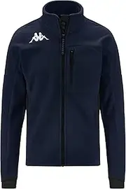 [Kappa] Fleece Jacket - Men - 6CENTO 687, Blue Dk - Black (A15), M