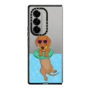 Galaxy Z Fold6 Impact Case Swimming Dachshund