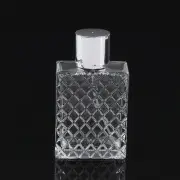100ml Clear Glass Mist Atomizer Square Refillable Portable Perfume Spray Bot- JC