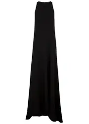 Jil Sander Crepe Maxi Dress - Black - 38 (UK10 / S) 38 (UK10 / S)
