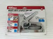 Hyper Tough Heavy Duty Chrome Staple Gun Set Sealed