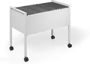 Durable ECO Suspension File Trolley | for 80 A4 Suspension Files | Made of Strong Steel | Grey Colour | Ideal for Filing and Storage in Offices