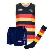 Adelaide Crows AFL Footy Junior Kids Youth Auskick Jumper Guernsey Shorts Socks