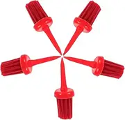 ibasenice 5Pcs Golfing Tees with Clean Brush Durable Reusable Golf Ball Holders for Outdoor Training Stable Design for Consistent Shots and Enhanced Performance