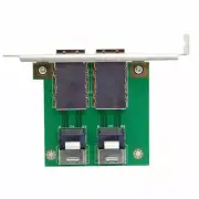 Jimier Mini SAS SFF-8088 Dual Ports To SAS 36Pin SFF-8087 PCBA Female Adapter