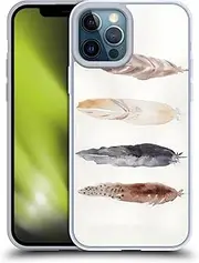Head Case Designs Officially Licensed Mai Autumn Pattern Feathers Gel Case [Military Grade Protection] Compatible with Apple iPhone 12 Pro Max