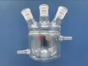 Lab glassware half jacket three necks round bottom flask 50ml 500ml 1L 2L 24/29