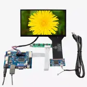 HD AV VGA LCD Controller Board 7inch 1024x600 1000nit OutDoor Touch LCD