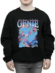 [Aladdin] Boys Genie Montage Sweatshirt (UK Size: 9-11 Years) (Black)