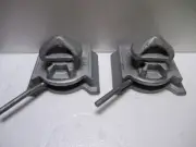(Qty 2) Shipping Container Dovetail Bottom Twist Lock Sea Rail Manual Base