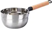 Spoon 304 Household Kitchen Spoon Nice Looking Solid Wood Long Handle Large Water Spoon Stainless Steel Water Spoon Table Spoon