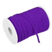 Flat Elastic Band for Sewing 1/8" x 109 Yards Dark Purple Stretch Strap Roll