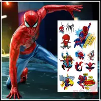 在飛比找蝦皮購物優惠-️1 張超級英雄蜘蛛俠系列 02 迷你臨時紋身貼紙️防水紋身