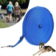 Long Leash Dog Leash 20m Training Strap Adjustable Dog Training Leash Ideal for Walking or Tie-Down Blue