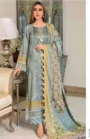 Pakistani Ladies Spring Collection Three Piece Linen Suit By Nishat