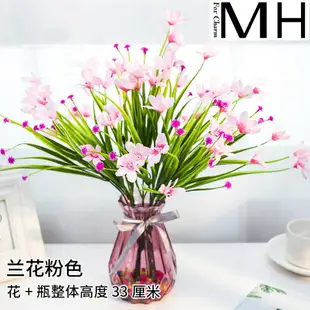 仿真玫瑰花束假花絹花干花藝客廳擺設餐桌茶幾擺件家居裝飾花盆栽