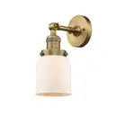 Innovations 1 Light Small Bell Sconce in Brushed Brass - 203-BB-G51
