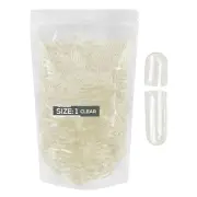 Size 1 Clear Empty Gelatin Pill Capsules Kosher Gel Caps Gluten Separated 1K/10K