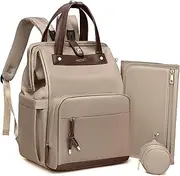 ROSEGIN Diaper Bag Backpack with Changing Pad & Pacifier Case – One-Handed Convenience