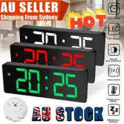 Digital LED Mirror Alarm Clock Dimmable LED Light Sensor Time Bedside Clock UTR
