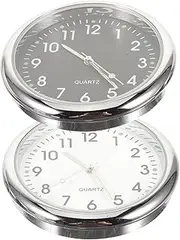 2pcs Car Clock Car Decoration Automobile Clock Dash Stick on Clock Clocks Pendant Clock for Accessories for Interior Car Digital Clock