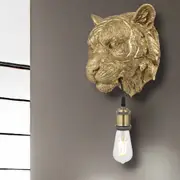 Simba Modern Wall Lamp Light Polycarbonate Gold Gloss