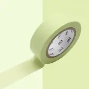 Masking Tape MT 1,5 CM Plain Pastel Yellow Lemon