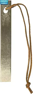 Old Timer HS1 Honesteel with Steel Construction and Brown Leather Sheath for Bla