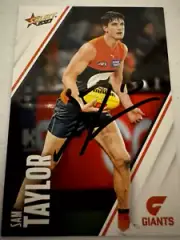 SAM TAYLOR **HAND-SIGNED** GWS GIANTS AFL SELECT CARD