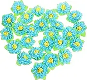 50pcs Aromatherapy Flowers Fragrance Diffuser for Desk Air Freshener Flower Essential Oil Blue Pe