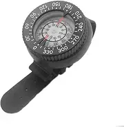 Dive Compass, Wristband Compass Waterproof Scuba Diving Compass Portable Luminous Digital Watch Compass, Outdoor Hiking Camping Emergency Survival Navigation Tool(Black)