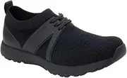 [Alegria by PG Lite] Alegria Women's Qool Comfort Smart Walking Shoes, Fuzz Black, Size EUR 37