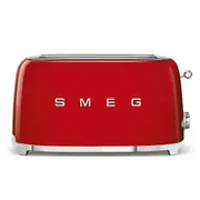 Smeg Retro Style 4 Slice Toaster Extra Wide - Red