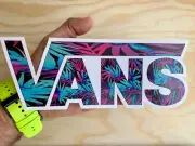 Vans Off The wall Hawaii Jungle Skateboard Sticker Skate Surf Snowboard Decal
