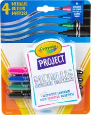 Project 4Ct Metallic Outline Markers
