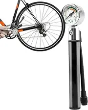 Bicycles Pump, Tire Pressure Gauge Aluminum Alloy Bicycles Tire Pump Bikes Pump, High Pressure Inflator Pump, Portable Air Pump for Mountain Bikes, Road Bikes, Versatile Tire Pump for Bikes