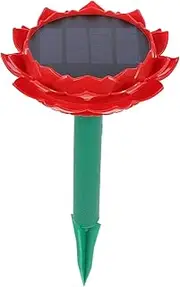 HOMSFOU 1pc Lotus Shape Portable Outdoor Speaker Wireless Music Player for Garden Buddhist Songs Playback Sound Quality for Courtyards Outdoor Settings