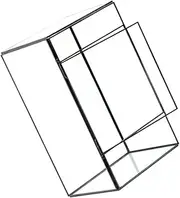 HAKIDZEL Clear Glass Terrarium Planter Vase Decorative Moss Landscape Container for Indoor Home and Office Decoration Miniature Ecosystem Holder Stylish Tabletop Display for Plants and
