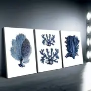 3 Set of Marine Plants Print 100% Australian Made 3 x 40x60cm (Stretched)