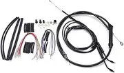 HTTMT- 2000-2006 Softail Extended Cable & Brake Line Kit Extensuin - [Black] Compatible With 16" Apes H-D Softail Motorcycle [P/N:TGHD-HECK008]