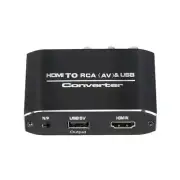 1080P HDMI to RCA Converter Adapter AV/CVSB L/R Video Box Support NTSC PAL w