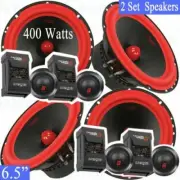 2 Sets Cerwin Vega Mobile V465C Vega Series 6.5" 400W 2-Way Component Speaker