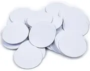 youguobeier 50PCS NFC Ntag215 NFC Cards RFID Chip Blank White Round Label 25mm for All NFC Enabled Phones, 100% Compatible