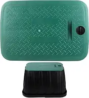 OMISTAR 12×17" Valve Box Cover, Irrigation Control Valve Box Lid, Rectangular Sprinkler Valve Box Replacement Lid for Irrigation Water System Irrigation