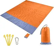 B Blanket Portable Picnic Mat Camping Ground Mat Mattress O and Grey 2 x 2.1M