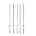 12pcs Kebob Skewers 45cm x 5mm x 1.4mm Stainless Steel Flat BBQ Grill Sticks