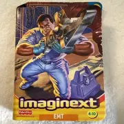 Fisher Price Imaginext Rescue Heros EMT Ambulance Figure Accessories Mattel NIP