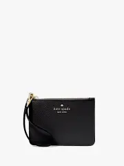 Lena Pebbled Leather Small Card Holder Wristlet